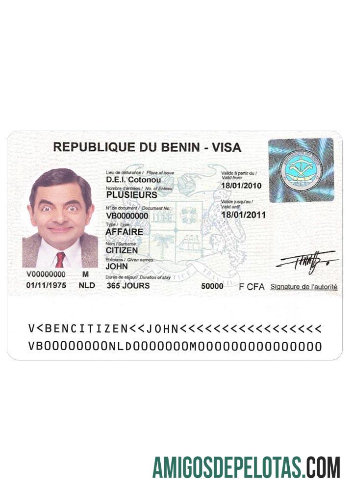 Visto para BENIM exemplo